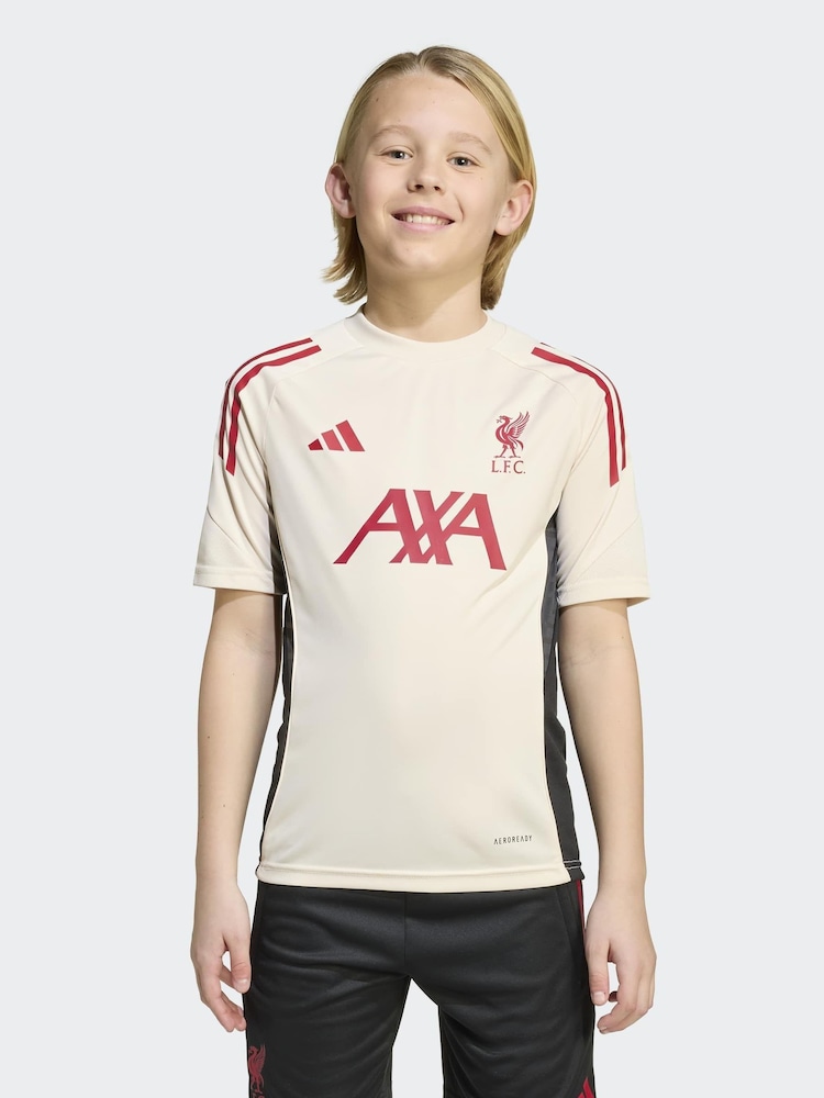adidas White Liverpool FC Tiro Competition Training Jersey - Image 1 of 7 adidas White Liverpool FC Tiro Competition Training Jersey - Image 1 of 7