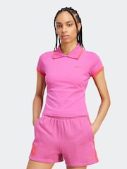 adidas Originals Pink Polo Shirt - Image 1 of 6