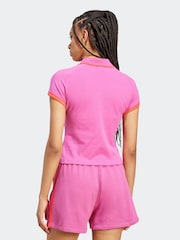 adidas Originals Pink Polo Shirt - Image 2 of 6