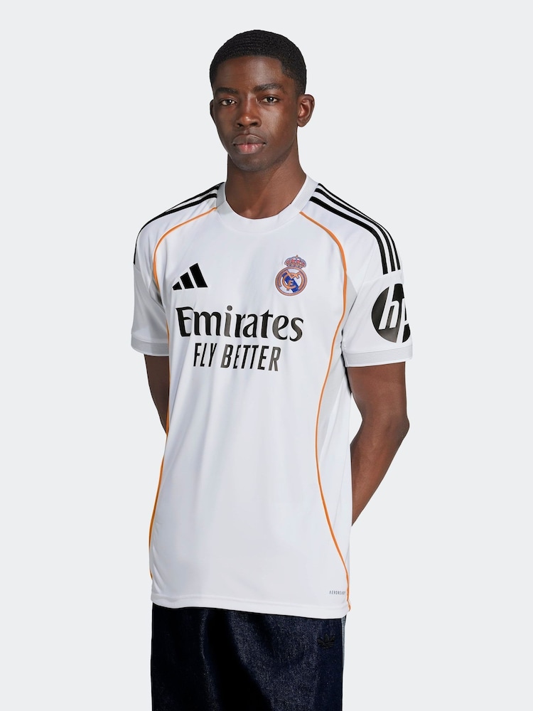 adidas White Real Madrid Home Jersey - Image 1 of 8