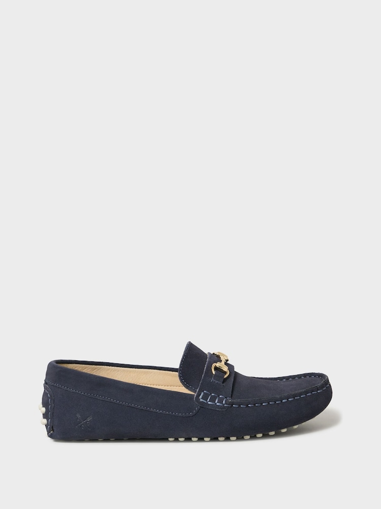 Crew Clothing Blue Snaffle Driver Shoes - Image 2 of 4 Crew Clothing Blue Snaffle Driver Shoes - Image 2 of 4