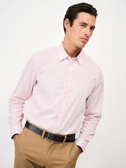 Crew Clothing Pink Classic Fit Long Sleeve Cotton Shirt - Image 1 of 5