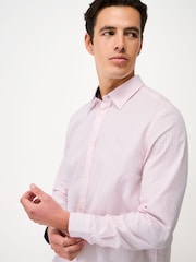 Crew Clothing Pink Classic Fit Long Sleeve Cotton Shirt - Image 4 of 5