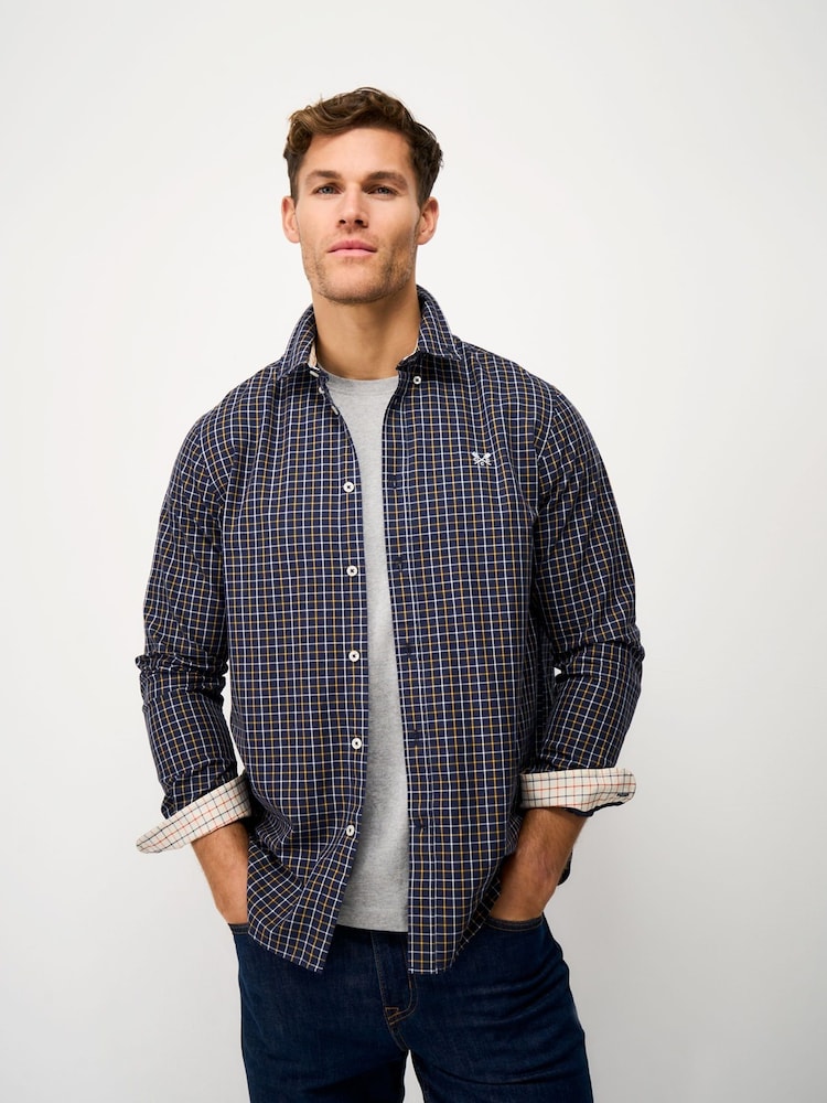 Crew Clothing Tattersall Classic Fit Cotton Twill Shirt - Obraz 1 z 5