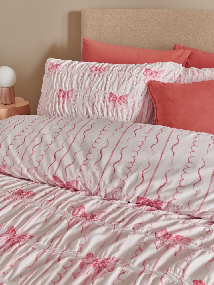Copenhagen Home Pink Pretty Bows Duvet Cover Set - Image 2 of 3