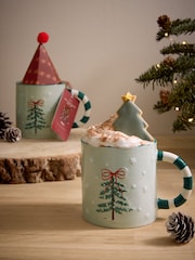 Christmas Hot Chocolate Bow Tree Mug Gift Set - Image 1 of 7