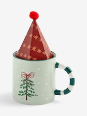 Christmas Hot Chocolate Bow Tree Mug Gift Set - Image 5 of 7