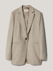 Jigsaw Brown Cove Wool Melange Blazer - Image 6 of 6