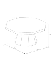MADE.COM Oak Brennan Coffee Table - Image 4 of 5