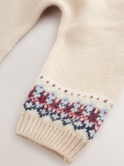 Neutral Fairisle Knitted Cardigan and Legging Baby Set (0mths-2yrs) - Image 13 of 13