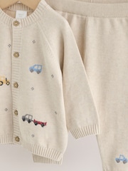 Neutral Transport Knitted Cardigan and Legging Baby Set (0mths-2yrs) - Image 10 of 13