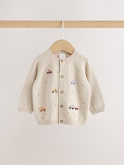 Neutral Transport Knitted Cardigan and Legging Baby Set (0mths-2yrs) - Image 5 of 13