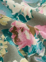Laura Ashley Pink/Green Lichendale Jersey Twosie Pyjamas - Image 12 of 13