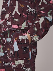 Burgundy Red Dogs Long Sleeve Pyjamas - Image 5 of 6