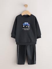 Red Crew Neck Joggers Set 4 Piece (3mths-7yrs) - Image 3 of 7