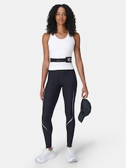 Sweaty Betty White Athlete Crop Seamless Workout Tank Top - Image 4 of 7