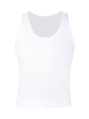Sweaty Betty White Athlete Crop Seamless Workout Tank Top - Image 7 of 7