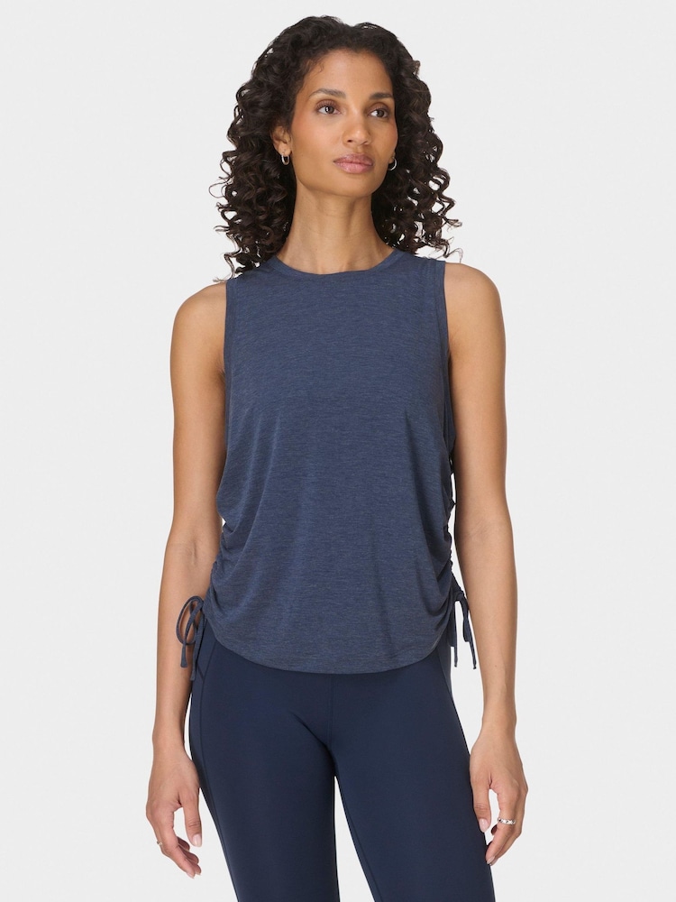 Sweaty Betty גופייה בעיטור כיווצים, דגם Soft Flow Studio - תמונה 1 מתוך 7