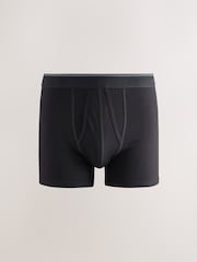 Sort taljebånd med tip - 5 Pakke - A-Front Cotton Rich Boxers - Billede 4 af 10