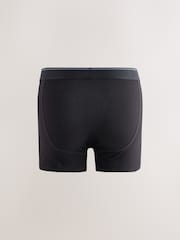 Sort taljebånd med tip - 5 Pakke - A-Front Cotton Rich Boxers - Billede 7 af 10