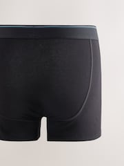 Sort taljebånd med tip - 5 Pakke - A-Front Cotton Rich Boxers - Billede 8 af 10
