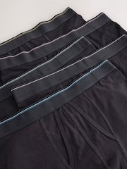 Sort taljebånd med tip - 5 Pakke - A-Front Cotton Rich Boxers - Billede 9 af 10