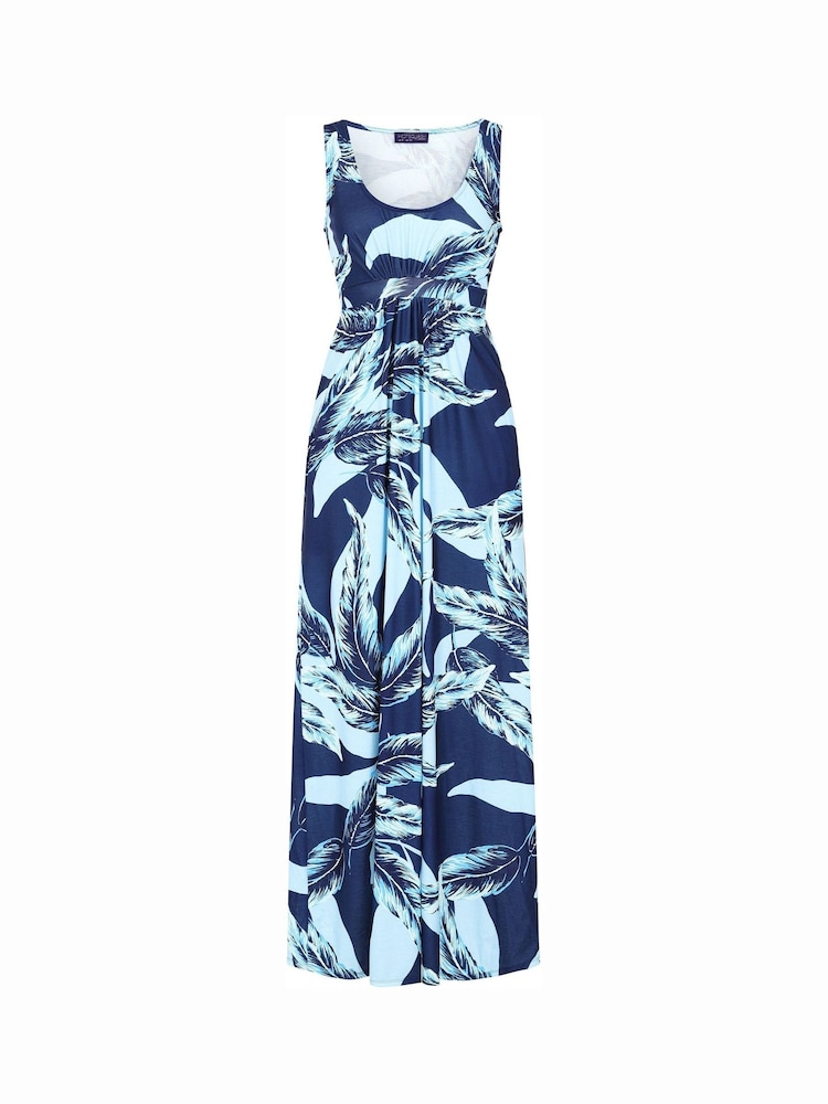 Hot Squash Empire Waist Maxi Blue Dress - Image 1 of 1 Hot Squash Empire Waist Maxi Blue Dress - Image 1 of 1