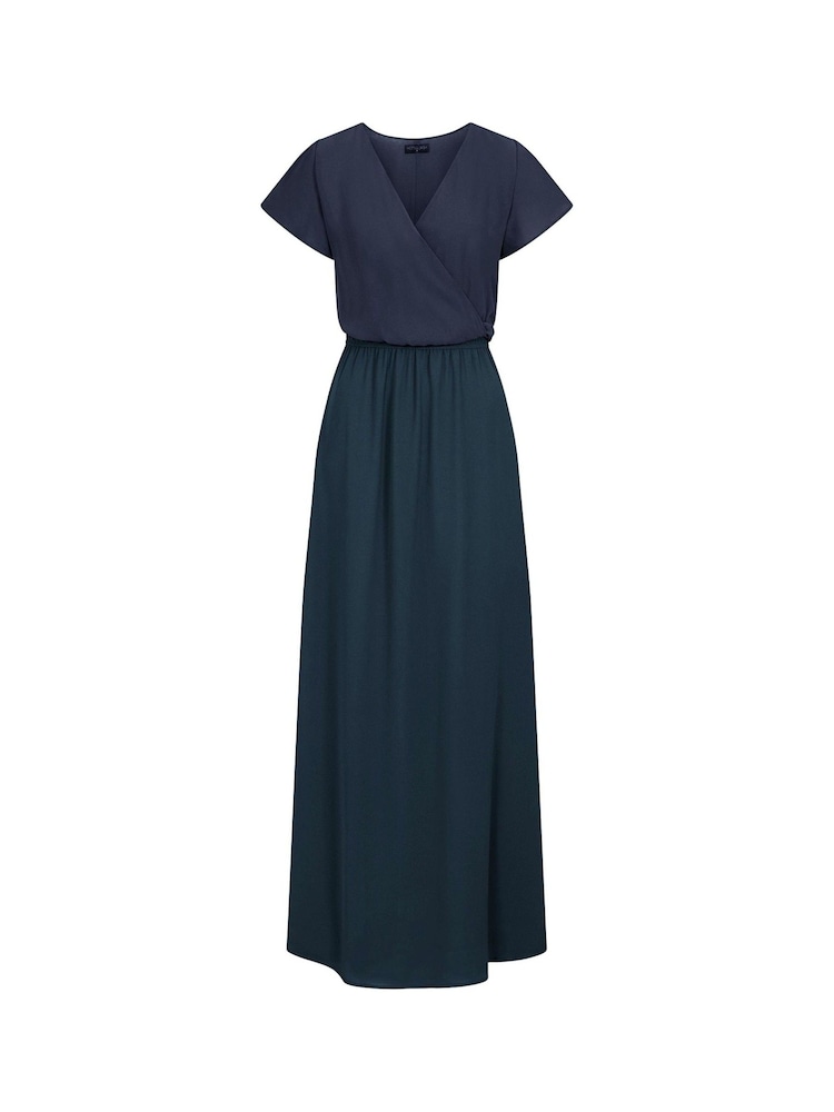 Hot Squash Blue Chiffon Maxi Dress - Image 6 of 6 Hot Squash Blue Chiffon Maxi Dress - Image 6 of 6