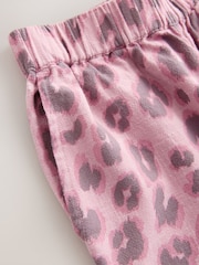Pink Animal Print Pullon Wide Leg Trousers (3-16yrs) - Image 4 of 4