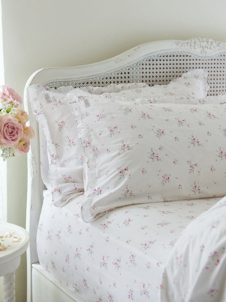 Shabby Chic by Rachel Ashwell® Set of 2 Rosabelle Pink Petite Ruffle Pillowcases - Image 1 of 3