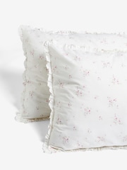 Shabby Chic by Rachel Ashwell® Set of 2 Rosabelle Pink Petite Ruffle Pillowcases - Image 2 of 3