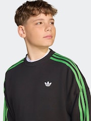 adidas Originals Black adidas Minecraft Crew Neck Sweat Top - Image 4 of 6