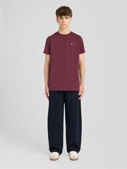 Červená - Tričko s kulatým výstřihem Lyle & Scott - Obrázek 2 z 6