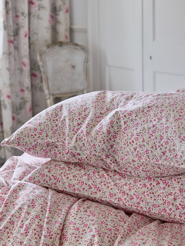 Shabby Chic by Rachel Ashwell® Set of 2 Vintage Ditsy Pink Pillowcases - Image 4 of 4
