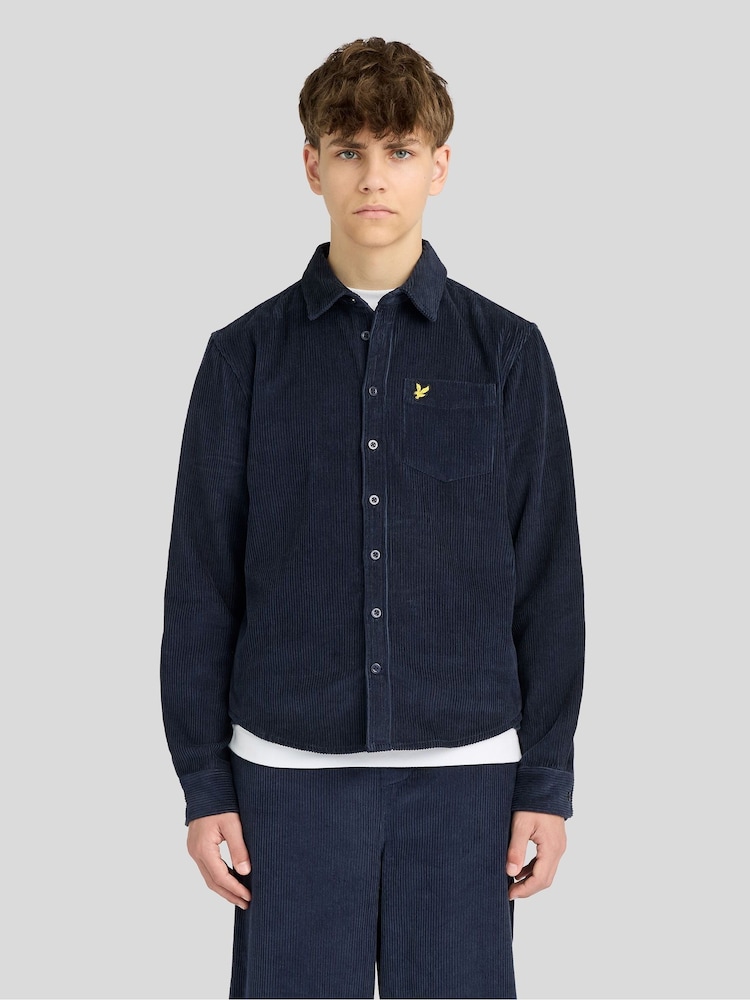 Lyle & Scott Blue Cord Long Sleeve Shirt - Image 1 of 6