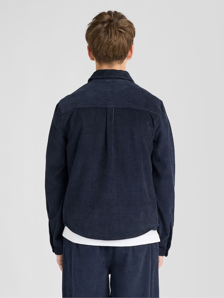 Lyle & Scott Blue Cord Long Sleeve Shirt - Image 2 of 6