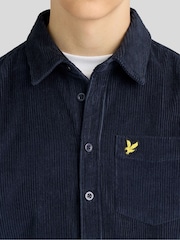 Lyle & Scott Blue Cord Long Sleeve Shirt - Image 4 of 6