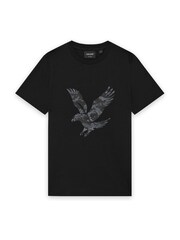 Černý - Tričko Lyle & Scott s pixely a grafikou orla - Obrázek 5 z 6