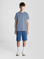Синий - Футболка Lyle & Scott с вырезом под горло - Изображение 2 6