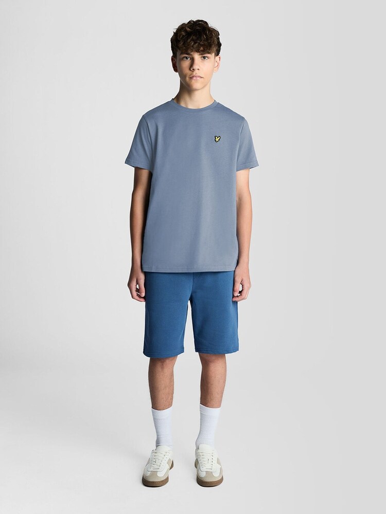 Синий - Футболка Lyle & Scott с вырезом под горло - Изображение 2 6
