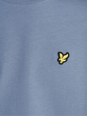 Синий - Футболка Lyle & Scott с вырезом под горло - Изображение 6 6