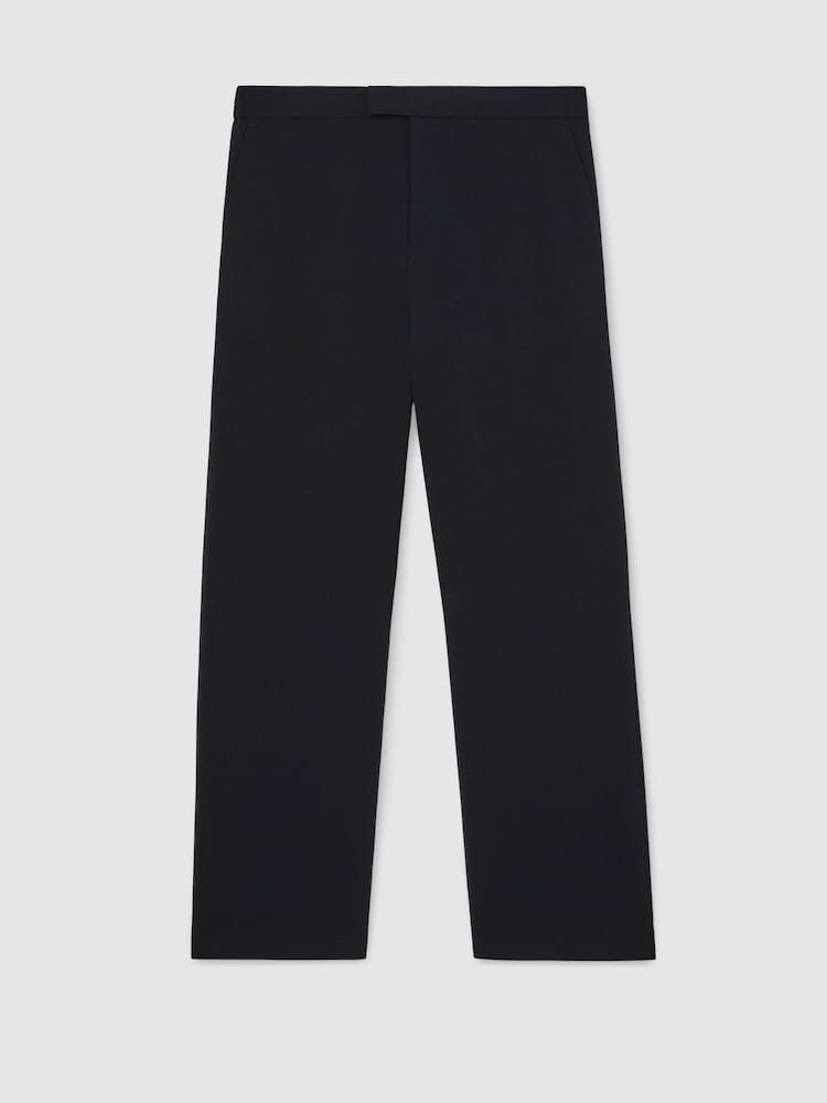 Reiss Navy Found Relaxed Fit Stretch Drawstring Trousers - Image 2 of 7