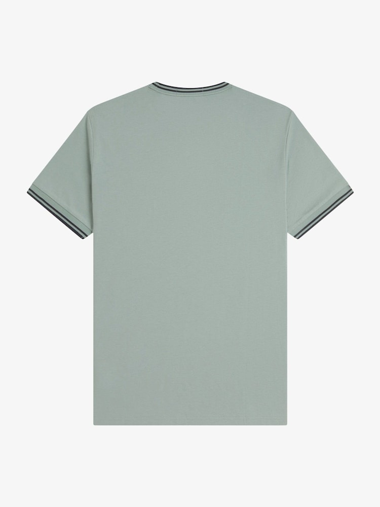 Fred Perry Blue Twin Tipped T-Shirt - Image 5 of 5