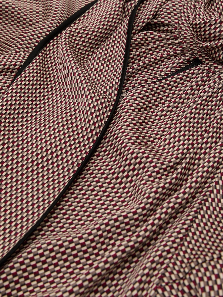 Reiss Red Alwen Printed Scarf-Neck Swing Mini Dress - Image 10 of 10 Reiss Red Alwen Printed Scarf-Neck Swing Mini Dress - Image 10 of 10