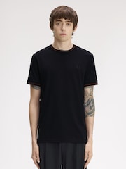 Fred Perry Blue Twin Tipped T-Shirt - Image 1 of 5