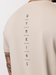 Gym King Brown Stoic Krafla Jersey T-Shirt - Image 4 of 4