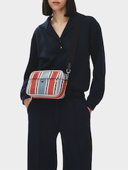 Radley Grey Hadleigh Place Cabana Stripe Cross-Body Bag - Image 1 of 7