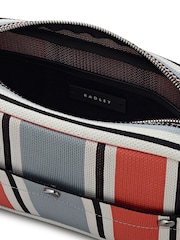 Radley Grey Hadleigh Place Cabana Stripe Cross-Body Bag - Image 6 of 7