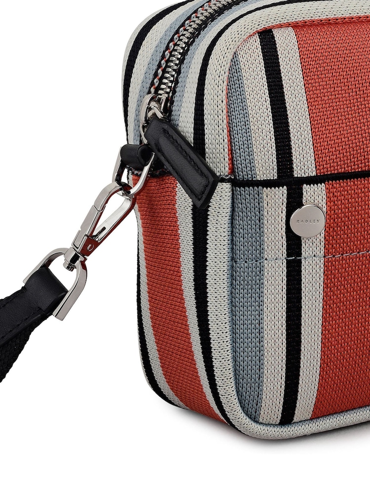 Radley Grey Hadleigh Place Cabana Stripe Cross-Body Bag - Image 7 of 7