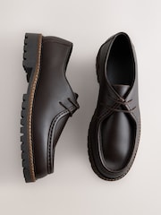 Brown Leather Apron Shoes - Image 1 of 6